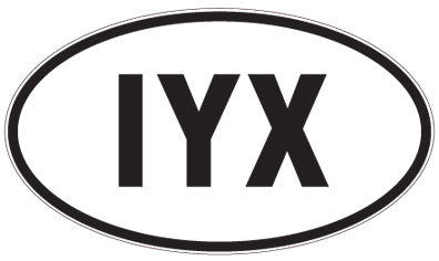 IYX - 3 Letter Initials Oval Magnet