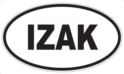 IZAK - Oval Magnet