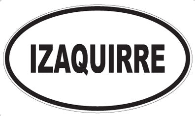 IZAQUIRRE - Oval Magnet