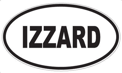 IZZARD - Oval Magnet