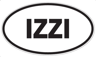 IZZI - Oval Sticker
