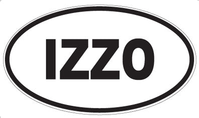 IZZO - Oval Sticker