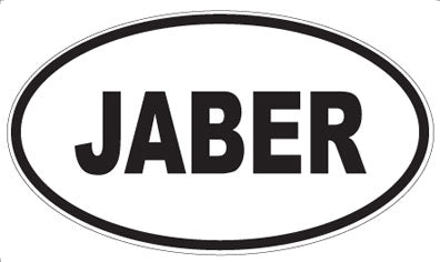JABER - Oval Sticker