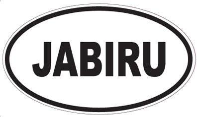 JABIRU - Oval Sticker