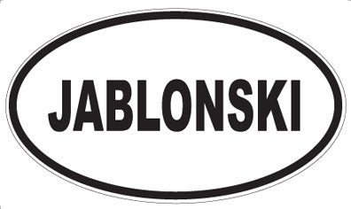 JABLONSKI - Oval Magnet
