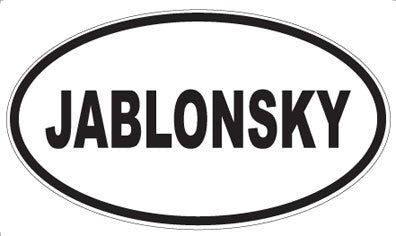 JABLONSKY - Oval Magnet