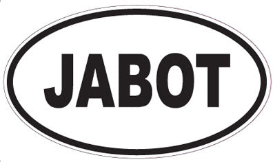 JABOT - Oval Sticker