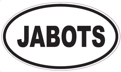 JABOTS - Oval Sticker