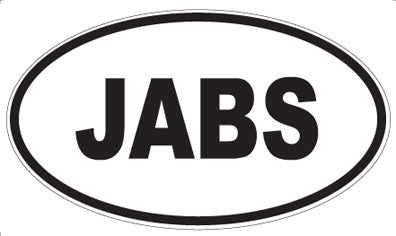 JABS - Oval Sticker