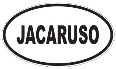 JACARUSO - Oval Sticker