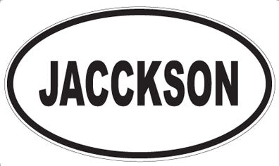 JACCKSON - Oval Magnet