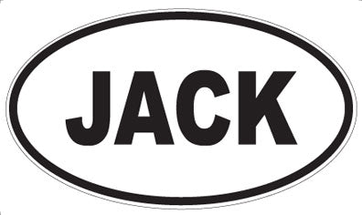 JACK - Oval Sticker