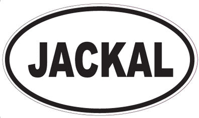 JACKAL - Oval Sticker