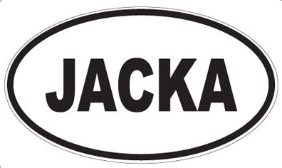 JACKA - Oval Magnet