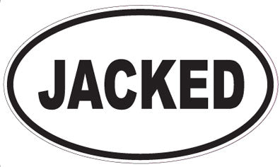 JACKED - Oval Sticker