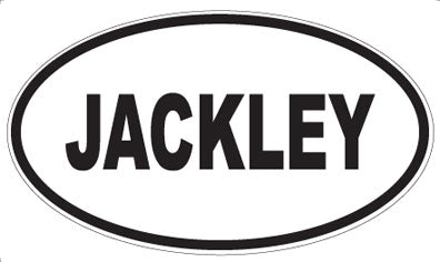 JACKLEY - Oval Sticker