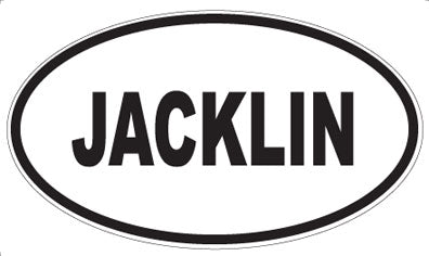 JACKLIN - Oval Sticker