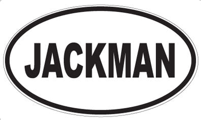 JACKMAN - Oval Magnet