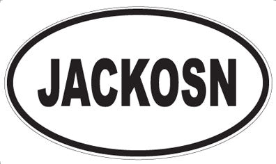 JACKOSN - Oval Magnet