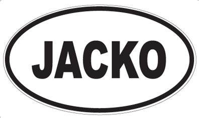JACKO - Oval Magnet