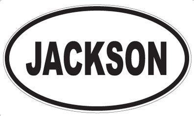 JACKSON - Oval Magnet