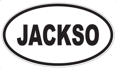 JACKSO - Oval Magnet