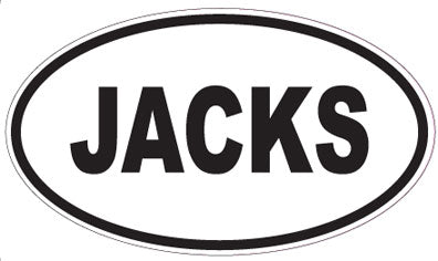 JACKS - Oval Magnet