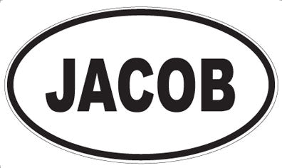 JACOB - Oval Sticker