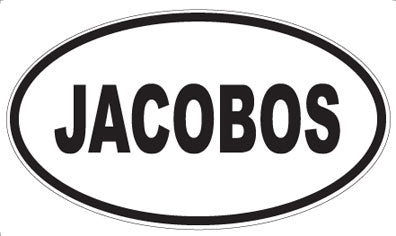 JACOBOS - Oval Sticker
