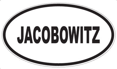 JACOBOWITZ - Oval Magnet