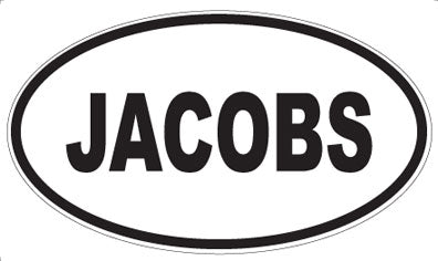 JACOBS - Oval Sticker