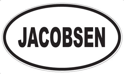 JACOBSEN - Oval Sticker