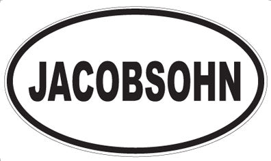 JACOBSOHN - Oval Magnet