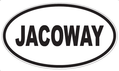 JACOWAY - Oval Sticker