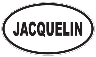 JACQUELIN - Oval Sticker