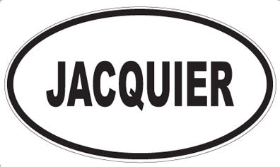JACQUIER - Oval Sticker