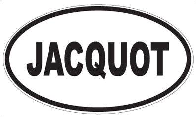 JACQUOT - Oval Sticker