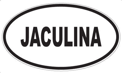 JACULINA - Oval Sticker
