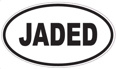 JADED - Oval Sticker