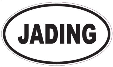 JADING - Oval Sticker