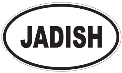 JADISH - Oval Sticker