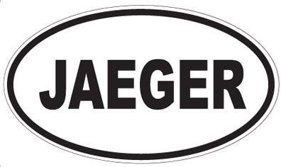 JAEGER - Oval Sticker