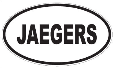 JAEGERS - Oval Sticker