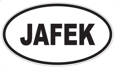 JAFEK - Oval Magnet