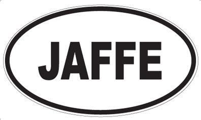 JAFFE - Oval Sticker