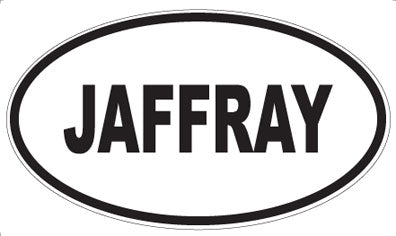 JAFFRAY - Oval Sticker