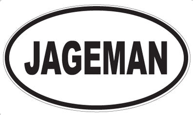 JAGEMAN - Oval Sticker