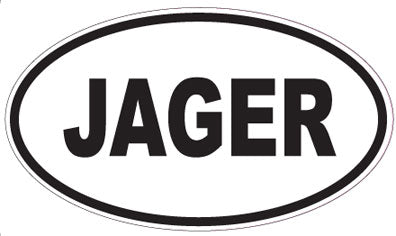 JAGER - Oval Sticker
