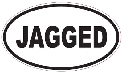 JAGGED - Oval Sticker