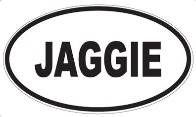 JAGGIE - Oval Sticker